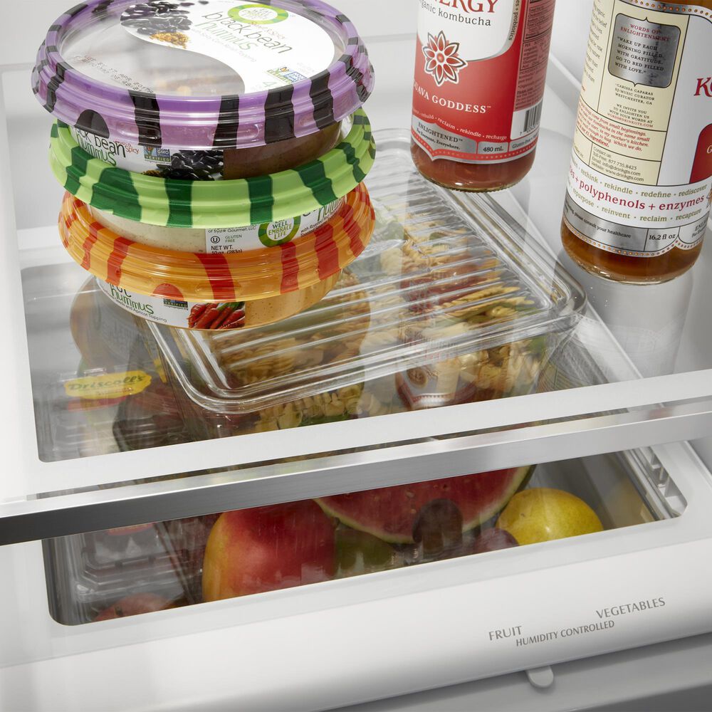 Whirlpool 22.1 Cu. Ft. Freestanding French Door Refrigerator in Black Stainless Steel, , large