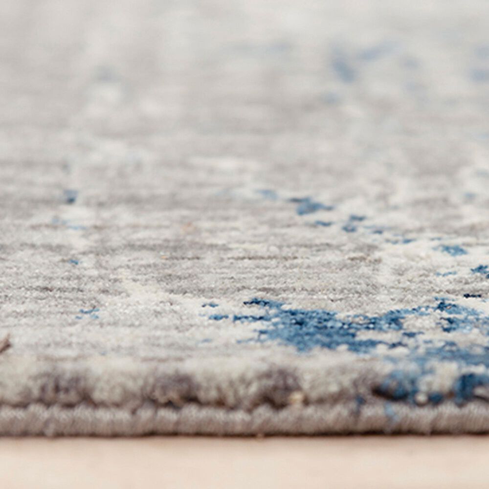 RIZZY Ankara ANK735 Gray and Blue 2'6" x 8' Runner, , large