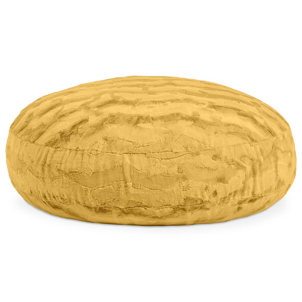 Jaxx Lil" Cuddler Cocoon Jr Kids Faux Fur Bean Bag Lounger in Gold, , large