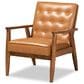 Baxton Studio Sorrento Lounge Chair in Tan, , large