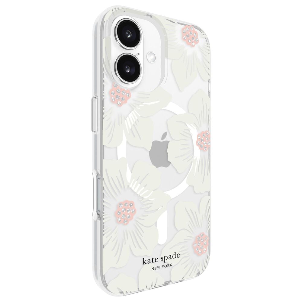 Kate Spade Protective MagSafe Case for iPhone 16 in Hollyhock Cream Floral, , large