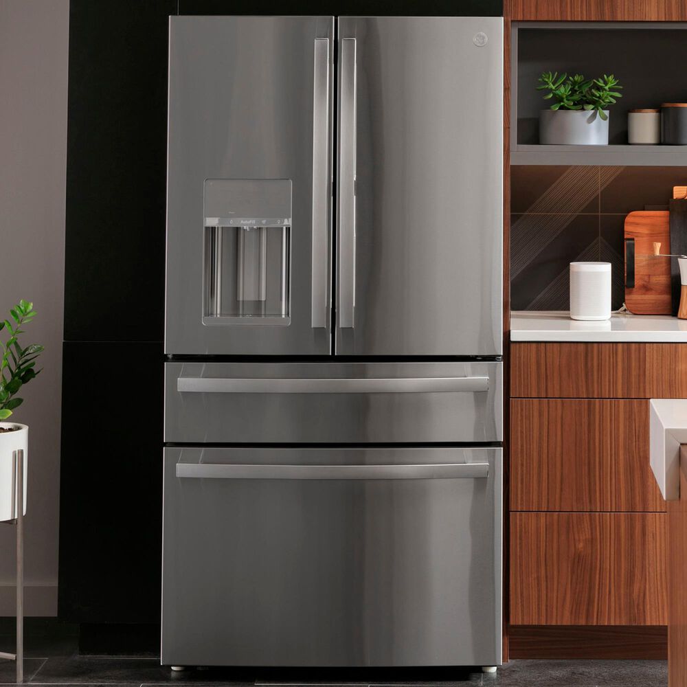 GE Appliances 22.4 Cu. Ft. 4-Door French-Door Refrigerator with Door In Door in Fingerprint Resistant Stainless, , large