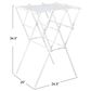 Household Essentials Foldable Clothes Drying Rack in White, , large