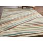 Feizy Eden Striped Ivory and Multicolor 9" x 12" Area Rug, , large