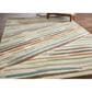 Feizy Eden Striped Ivory and Multicolor 9" x 12" Area Rug, , large