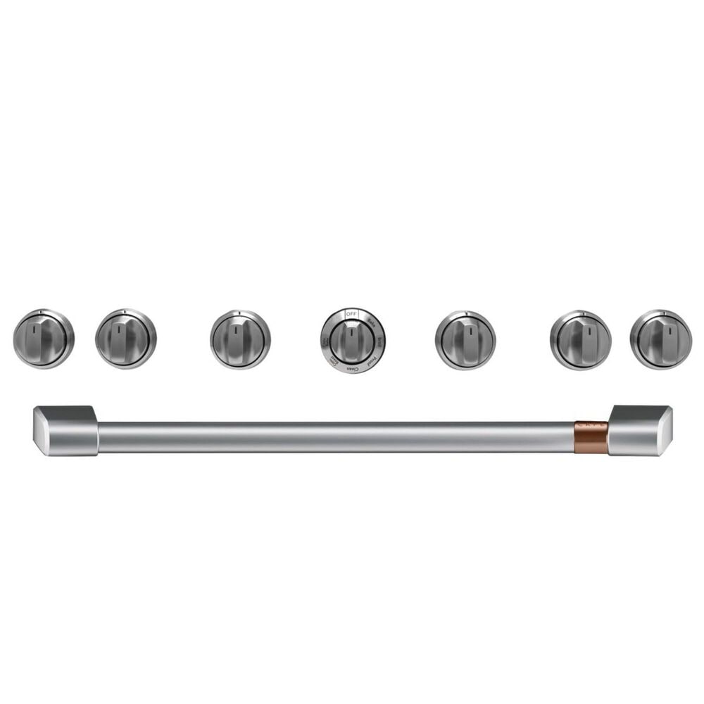 Cafe 36" Handle and 8 Set Knob Kit for Professional Built-In Range in Brushed Stainless , , large