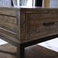 Ashley Johurst Rectangular End Table in Grayish Brown and Black, , large