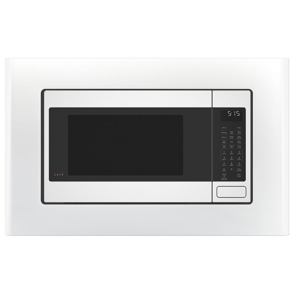 Cafe 27&quot; Optional Built-In Microwave Trim Kit in Matte White, , large