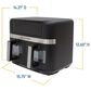 West Bend 10-Quart Dual Basket Air Fryer in Black, , large