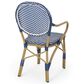 Hearth and Haven 3-Piece Outdoor Bistro Set in Dark Teal and White, , large