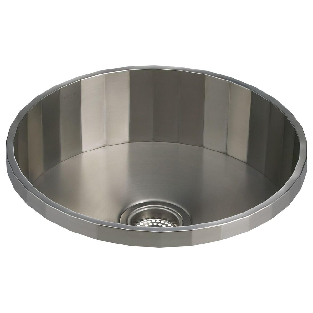 Kohler Brinx 18.75" Single Bowl Bar Sinks in Stainless Steel, , large