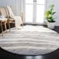 Safavieh Cyrus Shag CYR126A 6"7" Round Ivory and Grey Area Rug, , large