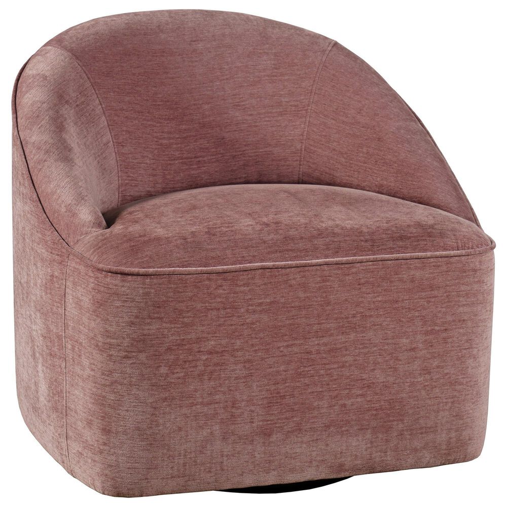 Waltham Lulu Swivel Accent Chair in Lilac, , large