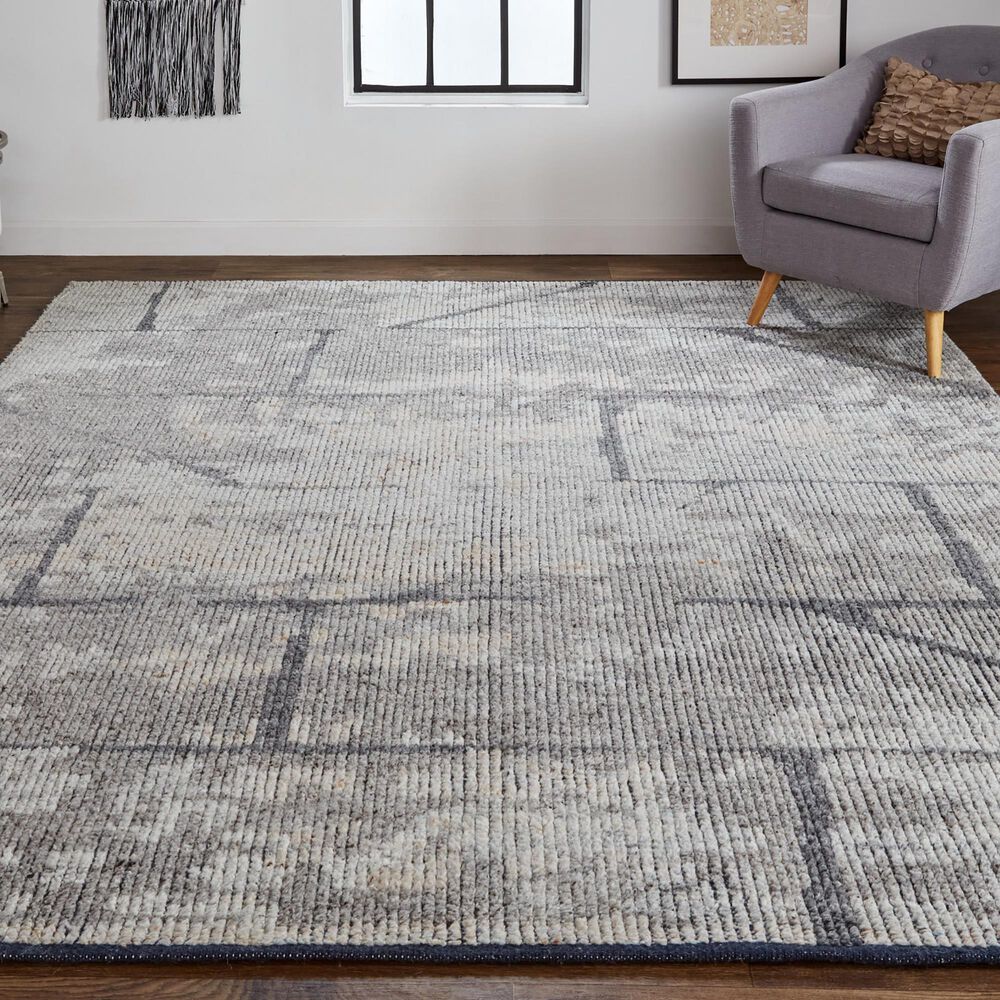 Feizy Alford 3&#39;6&quot; x 5&#39;6&quot; Gray and Charcoal Area Rug, , large