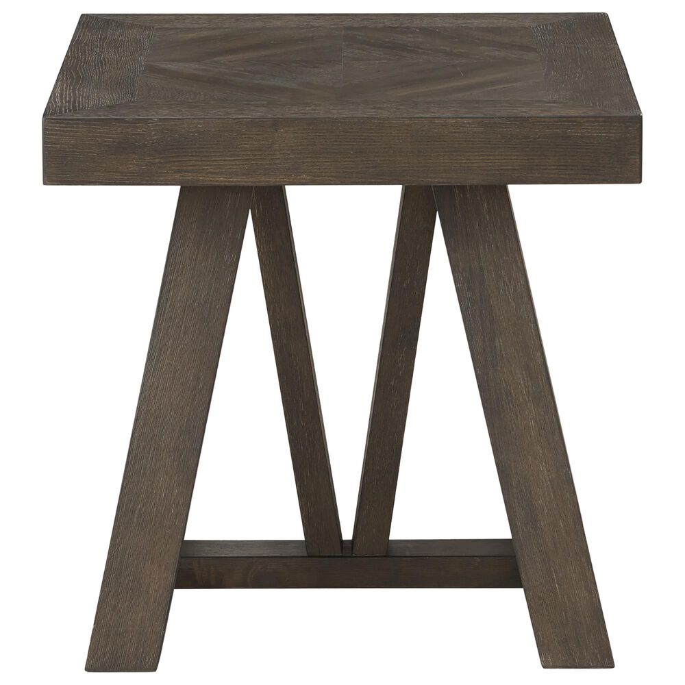 Hawthorne Furniture Hearst Square End Table in Reclaimed Chevron, , large
