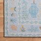 Rifle Paper Co. Menagerie 3"9" x 5"9" Light Blue Area Rug, , large