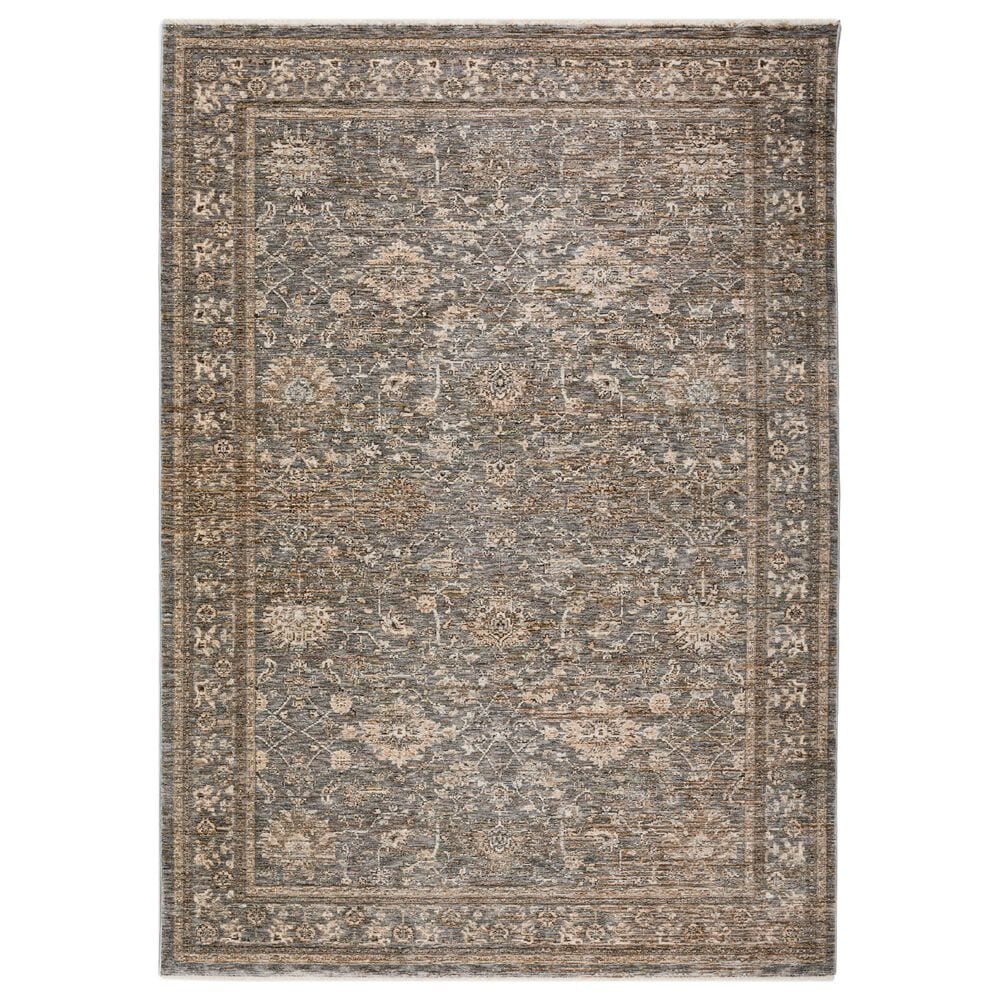 Dalyn Rug Company Yarra YA1 7"10" x 10" Pewter Area Rug, , large