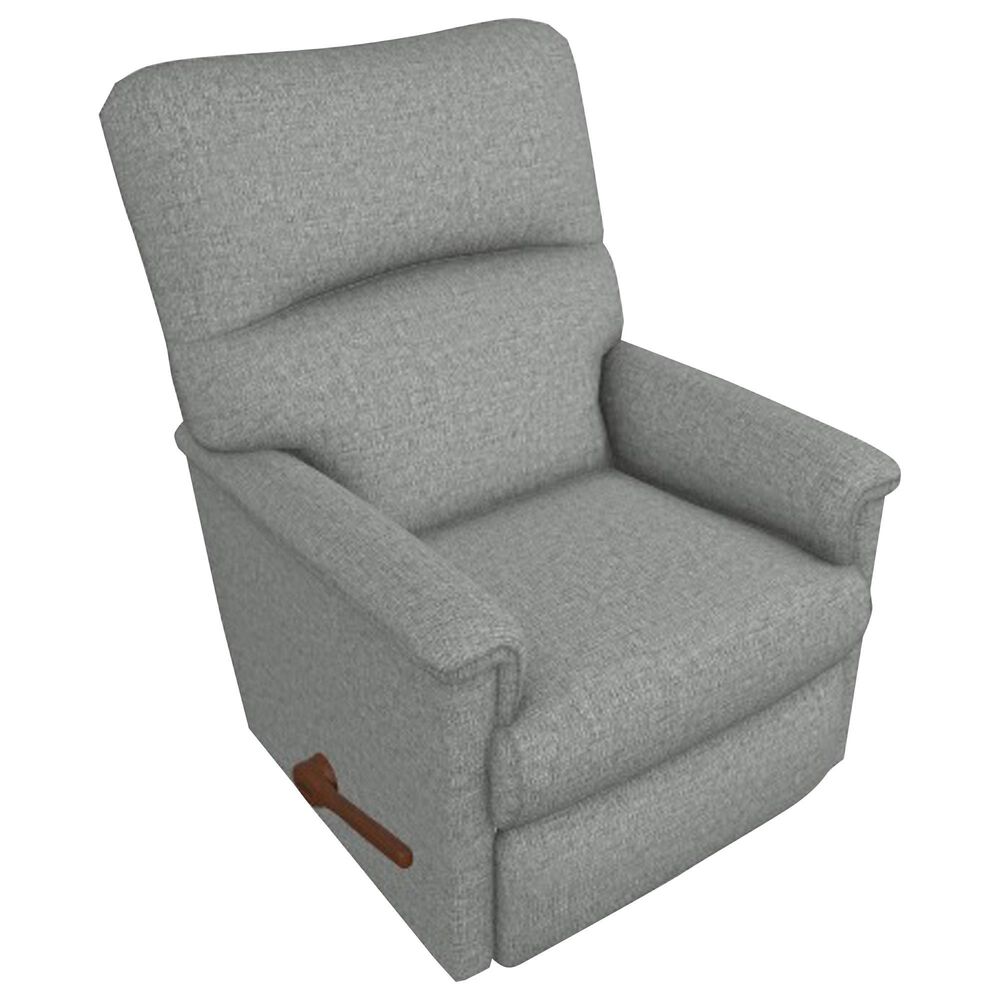 La-Z-Boy Collage Manual Rocker Recliner with Swivel Base in Persia Greystone, , large