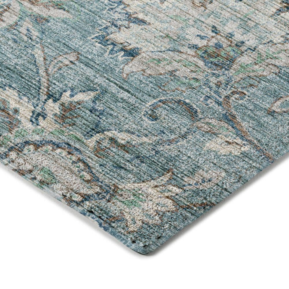 Dalyn Rug Company Silk Road Baltic, Sky, Denim, Ivory and Gray 1&#39;8&quot; x 2&#39;6&quot; Area Rug, , large
