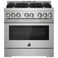 JennAir 36" Gas Professional Range in Stainless Steel, , large
