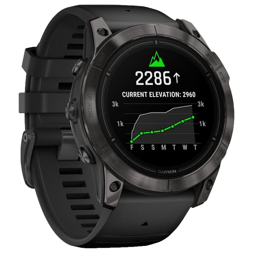 Garmin Epix Pro &#40;Gen 2&#41; Sapphire Edition Smartwatch 51 mm Carbon Gray DLC Titanium with Black Band, , large