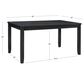Linon Home Decor Jorissen Dining Table in Dark Charcoal - Table Only, , large