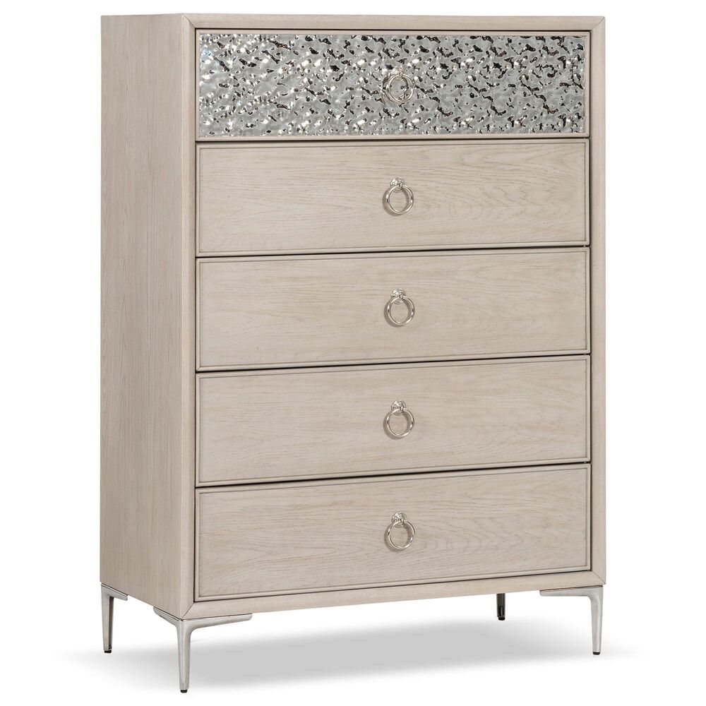 Furniture of America Bashford 5-Drawer Chest in Natural Oak, , large