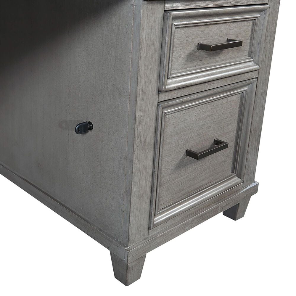 Riva Ridge Caraway 66&quot; Executive Desk in Aged Slate and Brown, , large