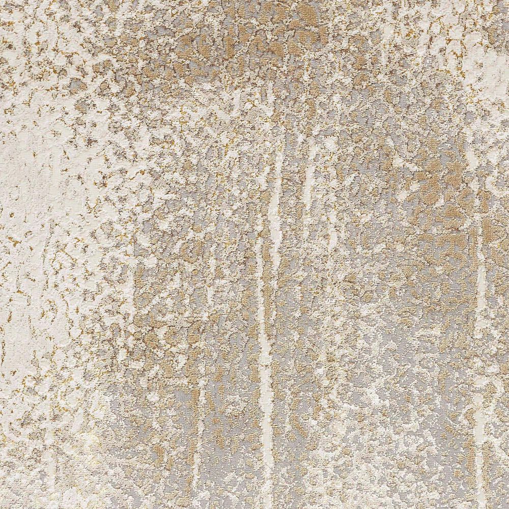 Feizy Aura 2&#39;10&quot; x 7&#39;10&quot; Ivory and Gold Runner, , large