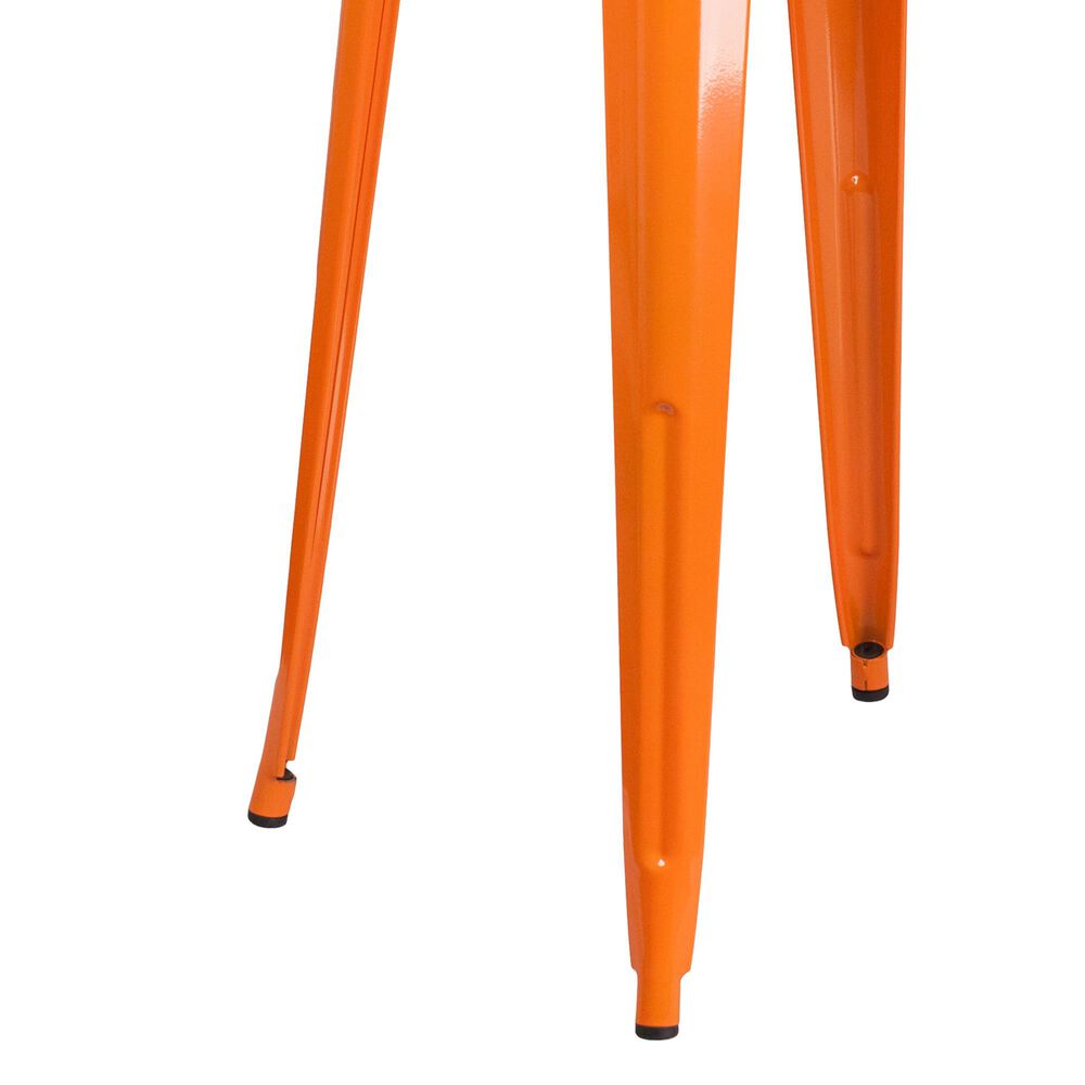 Flash Furniture 3-Piece Metal Bar Table Set in Orange, , large