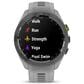 Garmin Approach S70 Smartwatch 41mm Black and Amp Yellow Ceramic Bezel Case with Powder Gray Silicone Band, , large