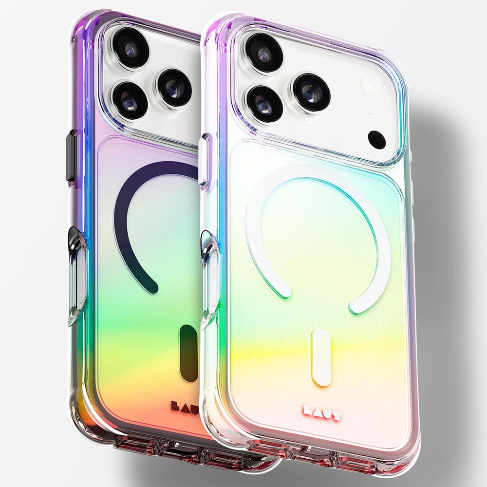 LAUT Aero Holo Case with MagSafe for iPhone 17 in Pearl, , large
