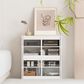 HOMLUX 5-Tier Storage Cabinet with Adjustable Shelves in White, , large