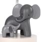 Lambs & Ivy Me and Mama Elephant Nursery Lamp in White and Gray, , large