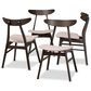 Baxton Studio Britte Side Chair with Beige Cushion in Dark Oak Brown (Set of 4), , large