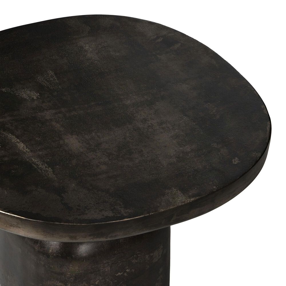 Four Hands Odessa End Table in Distressed Bronze, , large