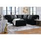 Ashley Midnight-Madness Oversized Accent Ottoman in Onyx, , large