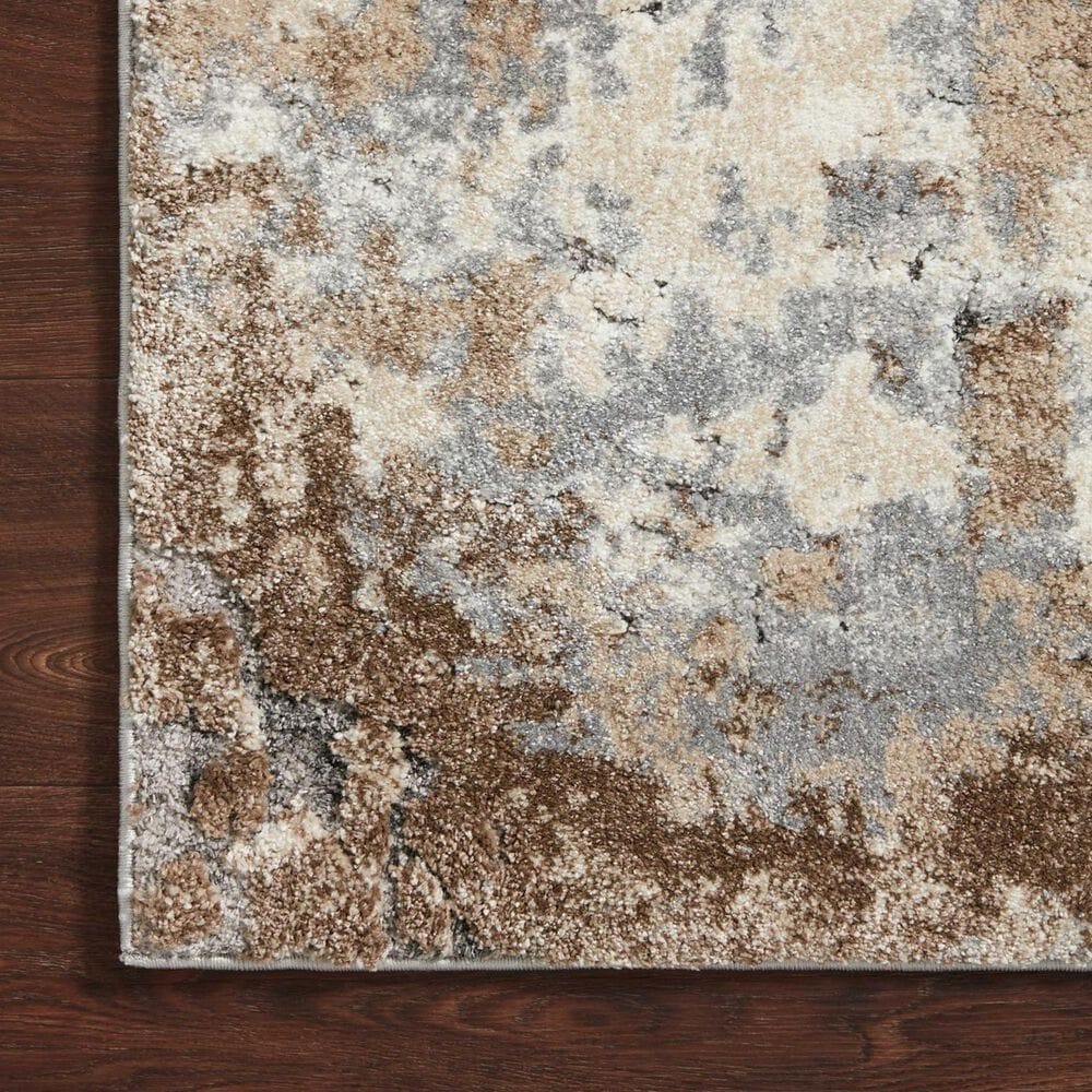 Loloi Theory Dove and Bark 3'7" x 5'7" Area Rug, , large