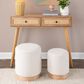Lumisource Marla 2-Piece 18" Nesting Ottoman Set in Cream, , large
