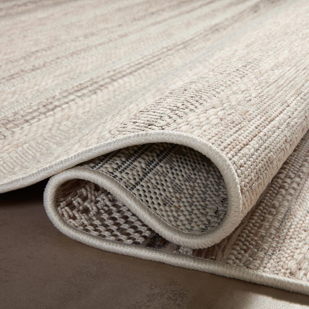 Amber Lewis x Loloi Malibu MAB-02 2&#39;3&quot; x 3&#39;9&quot; Ivory and Dove Indoor/Outdoor Area Rug, , large