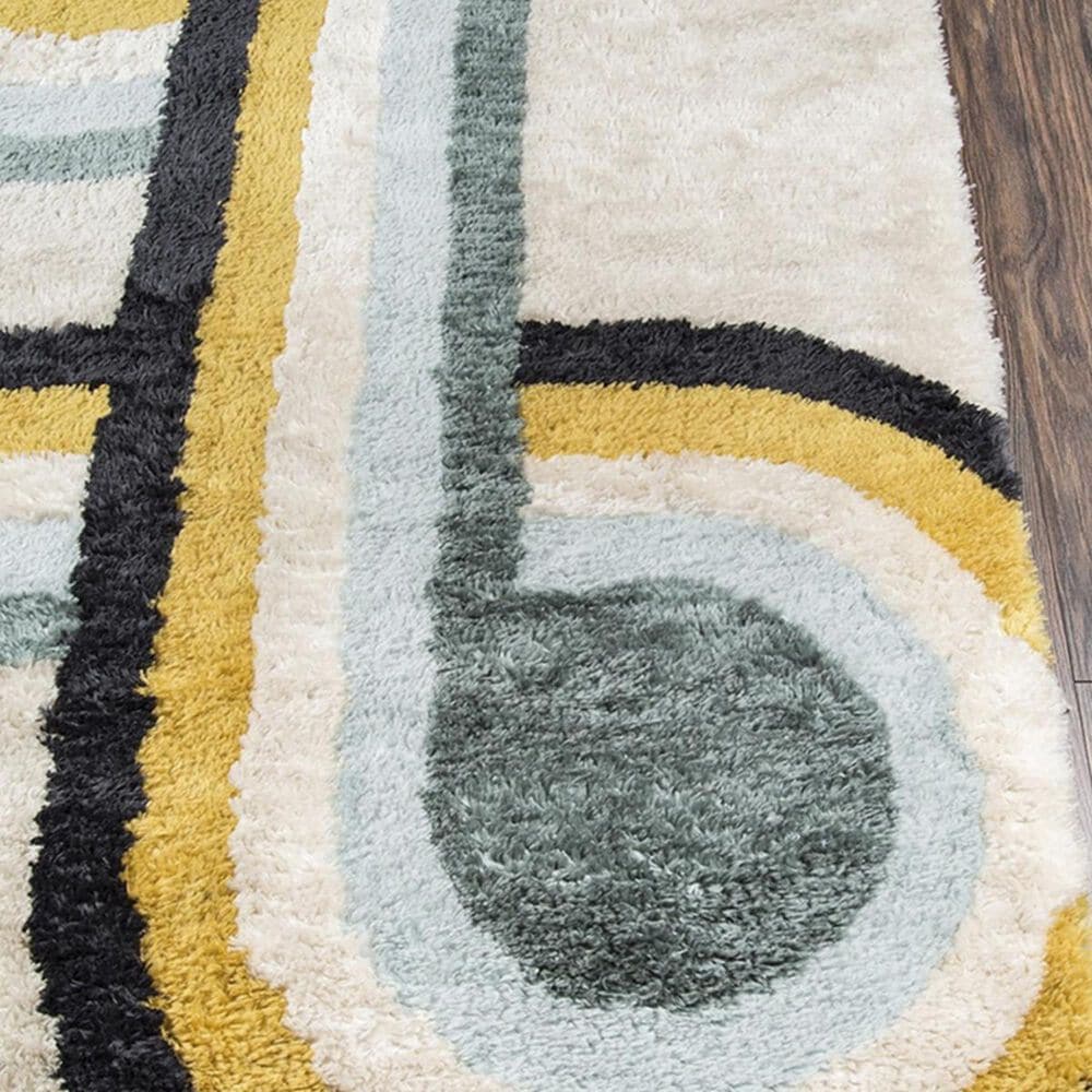 Novogratz Retro RET-03 5" x 7"6" Blue Area Rug, , large