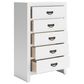 Ashley Binterglen 5-Drawer Chest in White, , large