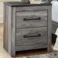 Ashley Bronyan 2-Drawer Nightstand in Dark Gray, , large
