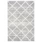 Safavieh Martha Stewart Lucia Shag  2"6" x 3"9" White and Light Grey Area Rug, , large