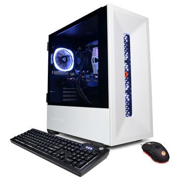 CyberpowerPC Gamer Master Desktop | AMD Ryzen 5 5600G - 16GB RAM - NVIDIA GeForce RTX 3060 - 2TB HDD + 500GB SSD in White, , large