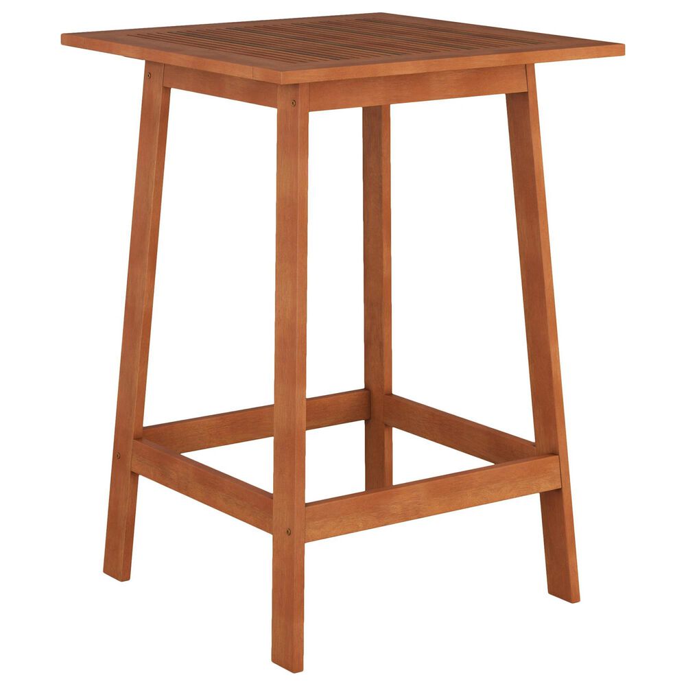 CorLiving Miramar Patio Pub Table in Brown, , large
