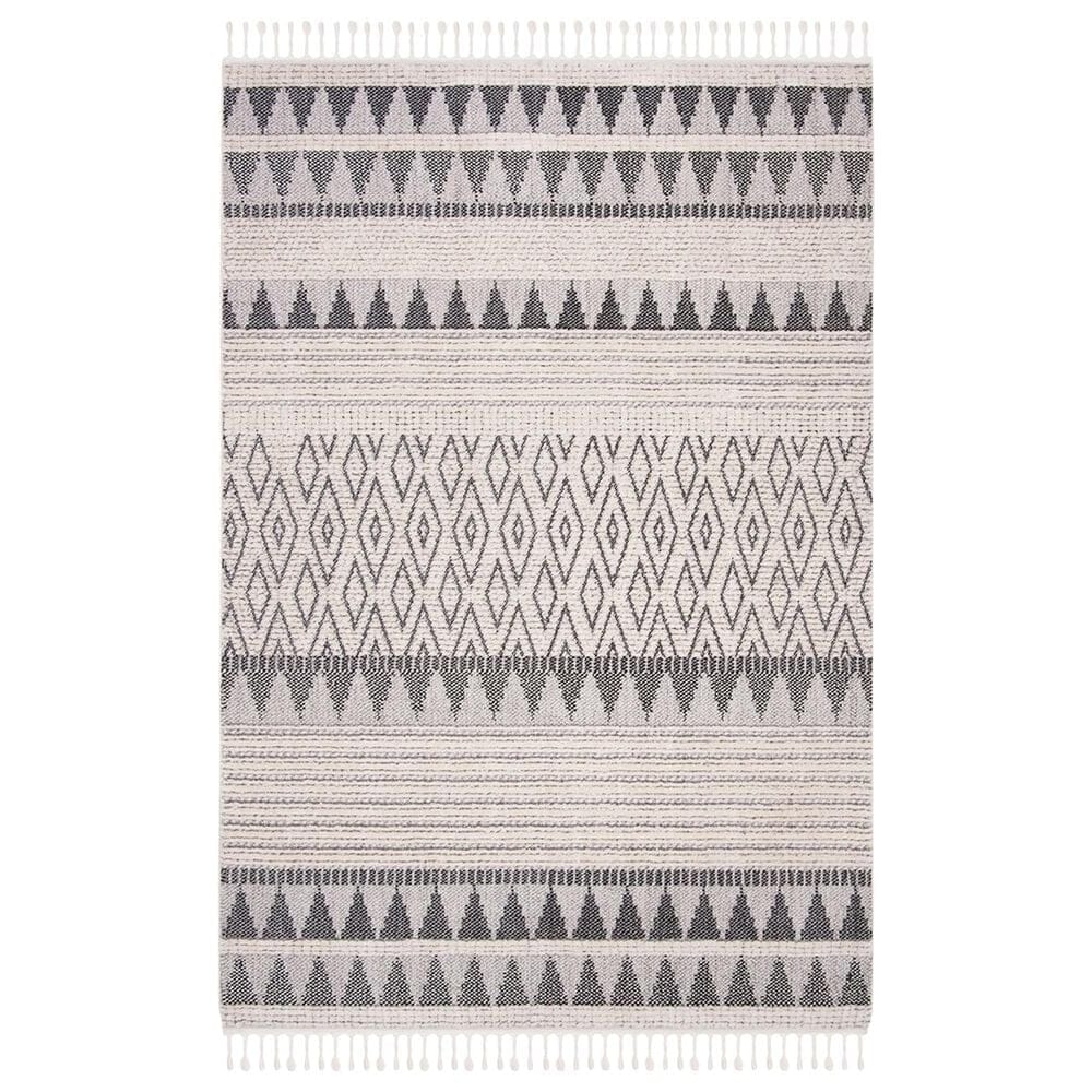Safavieh Marrakesh MRK519B 9" x 12" Ivory and Blue Area Rug, , large