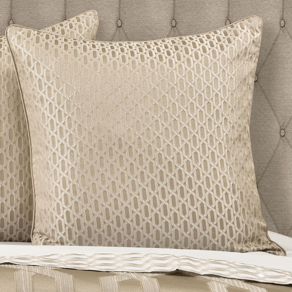 J. Queen New York Olympus 26" Square Euro Pillow Sham in Sand, , large