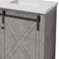 Lexora Home Marsyas 60" Double Bathroom Vanity in Ash Grey with 2 cm White Cultured Marble Top and Rectangular Sinks, , large