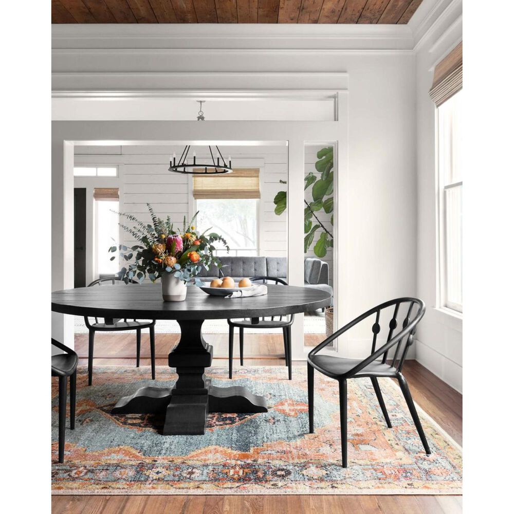 Magnolia Home Graham GRA-02 2&#39;3&quot; x 4&#39; Blue and Sunrise Scatter Rug, , large